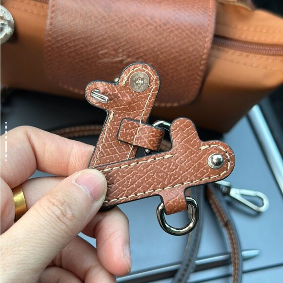 Longchamp Tan and Brown Mini Bag🤎🤎 - Picture 7 of 8